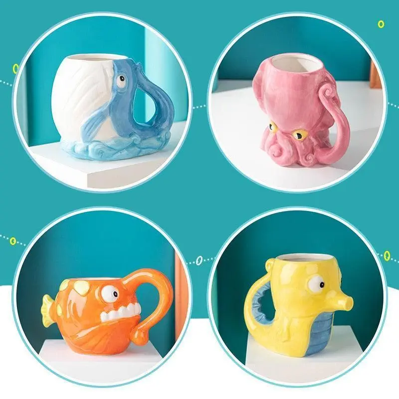 Whimsical Octopus Drinkware Set
