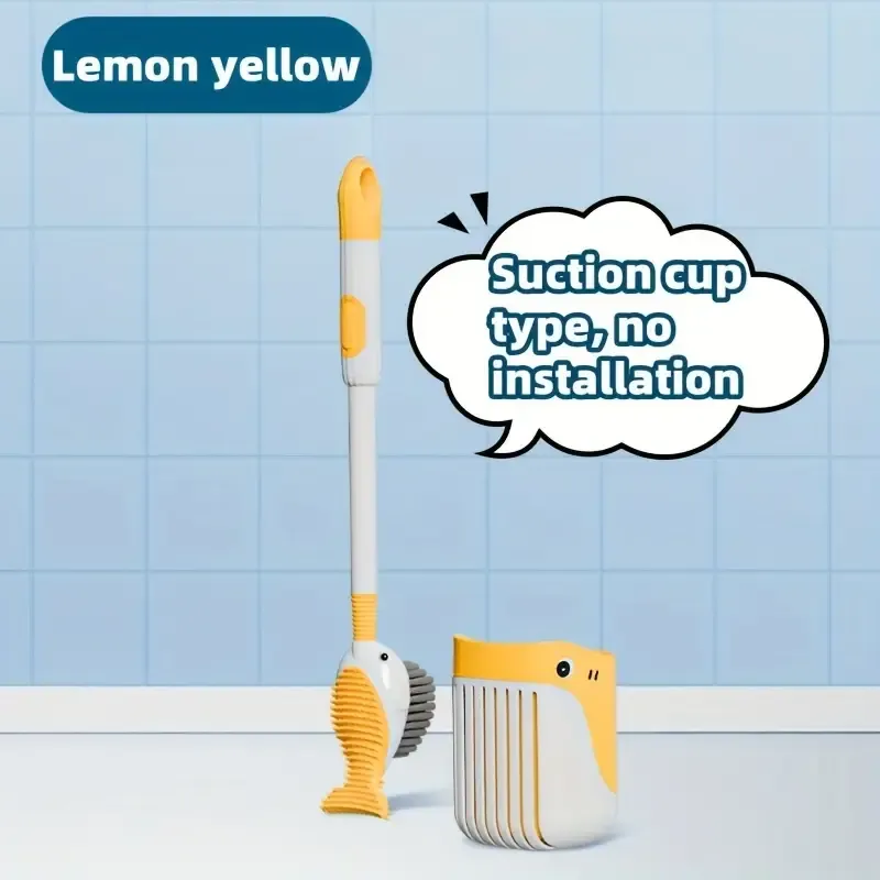 Whimsical Whale-Shaped Toilet Brush