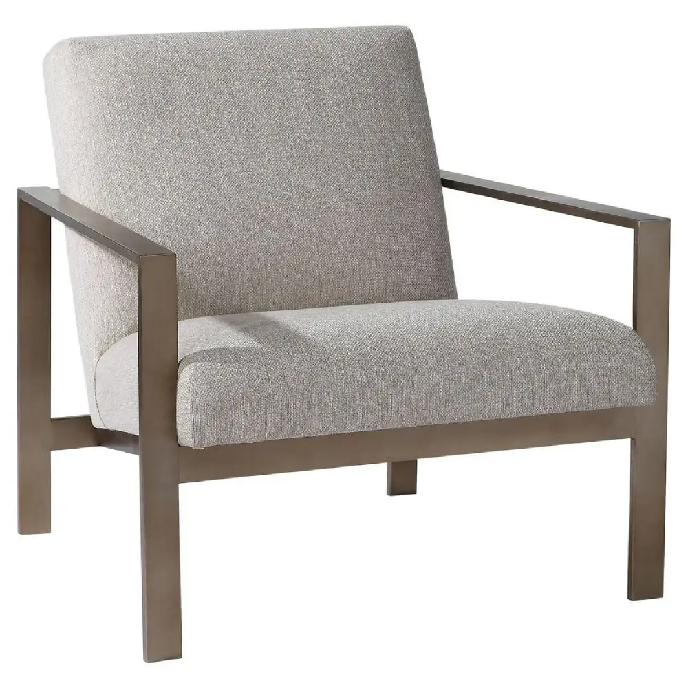 Woven Fabric Accent Chair
