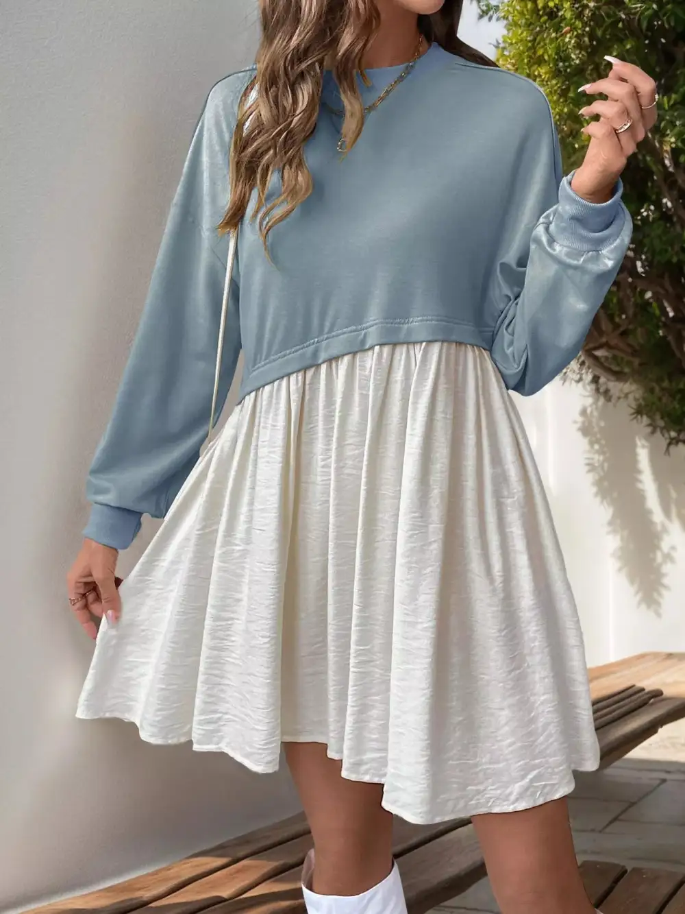 Classic Ruched Casual Dress