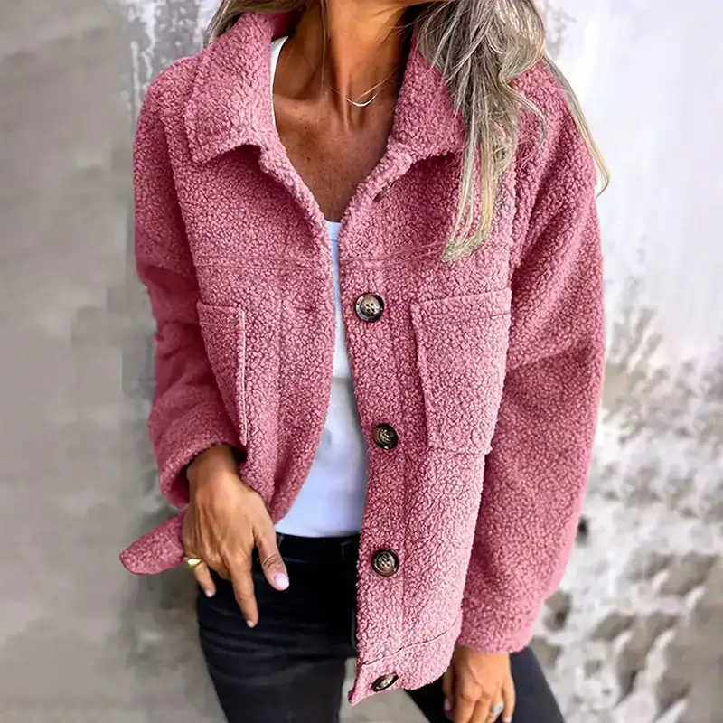 Plus Size Sherpa Style Jacket