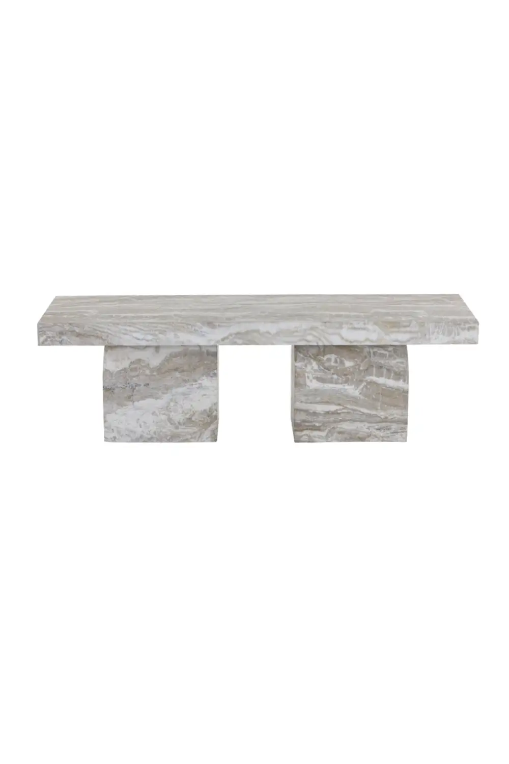 Marble Concrete Outdoor Bench