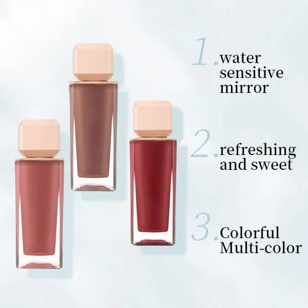 5 Colours Bright Attractive Lip Gloss Plump Moisturizing Waterproof Jelly Watery Mirror Lip Gloss Lipstick