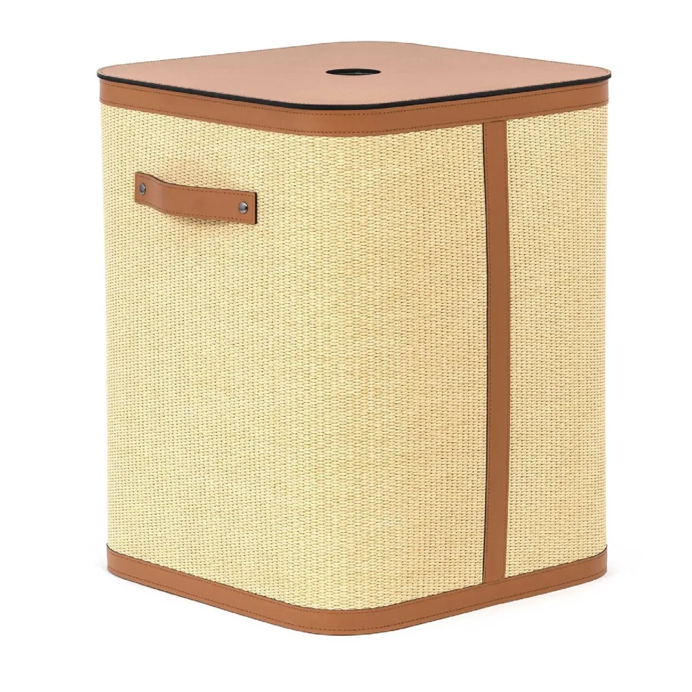 Straw Square Laundry Basket