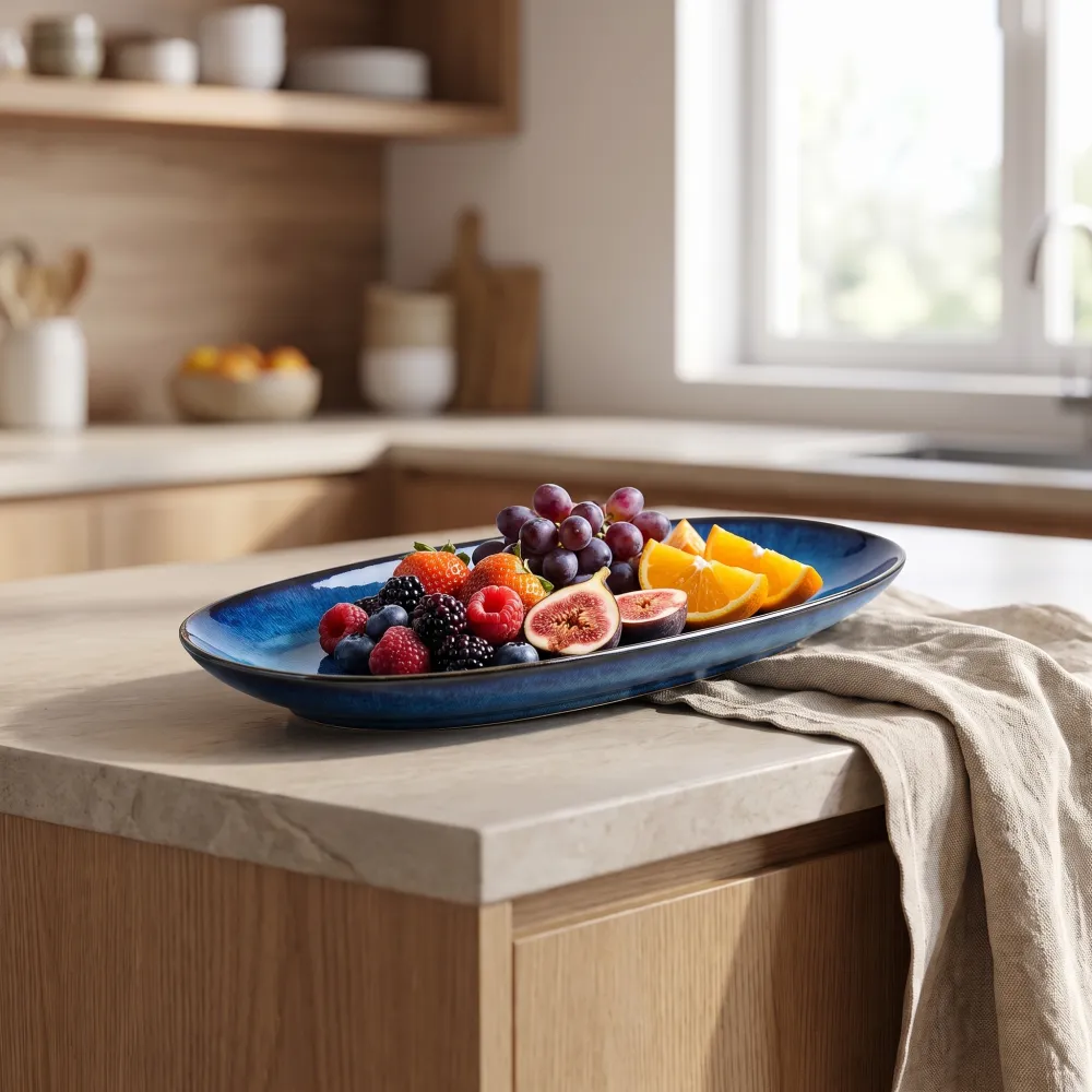 Kiln-glazed Serving Dishes