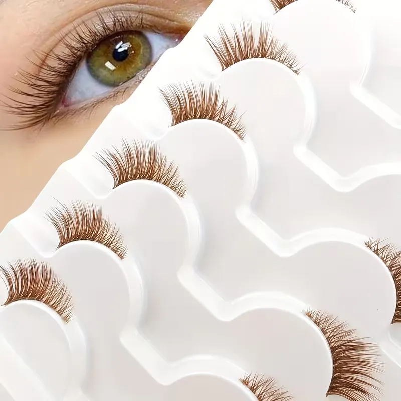Natural Look Soft Brown Lash Set