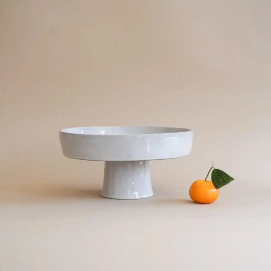 Sculptural Footed Deep Plate