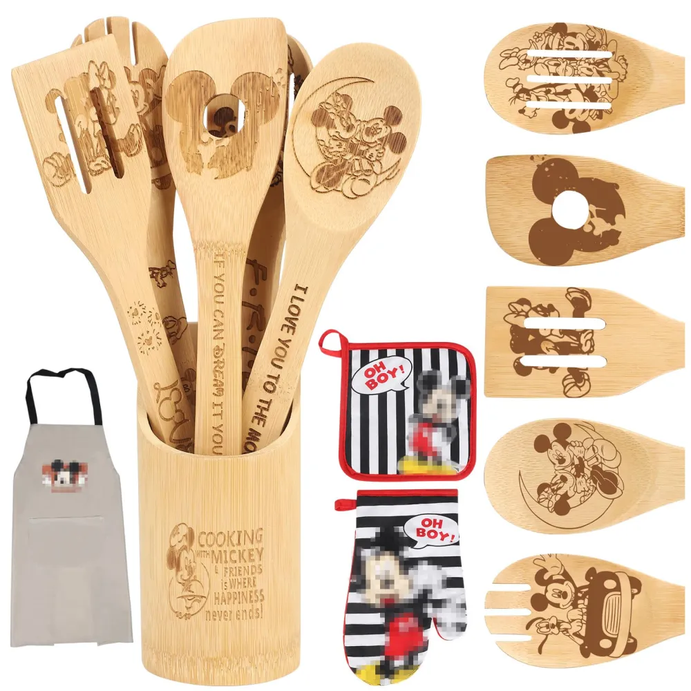 Wood Handle Kitchen Utensil Set Style One