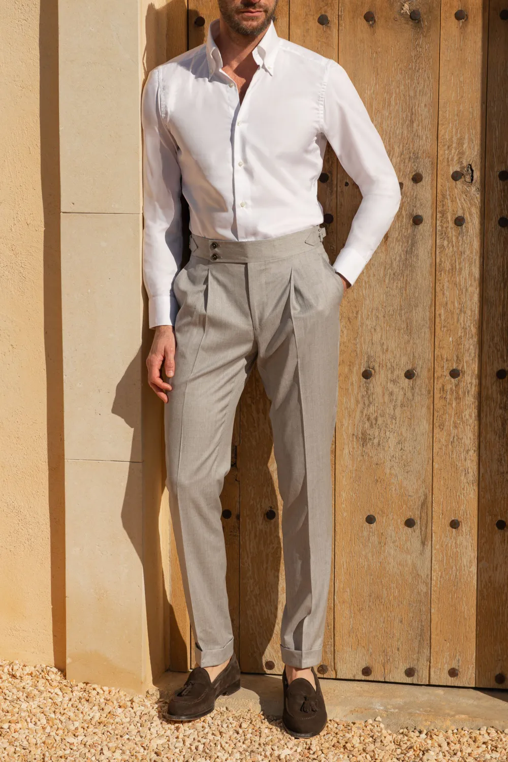 Beige Trousers Men'S Fashion
