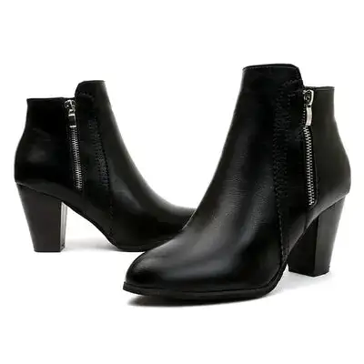 Heels Block Heel Boots