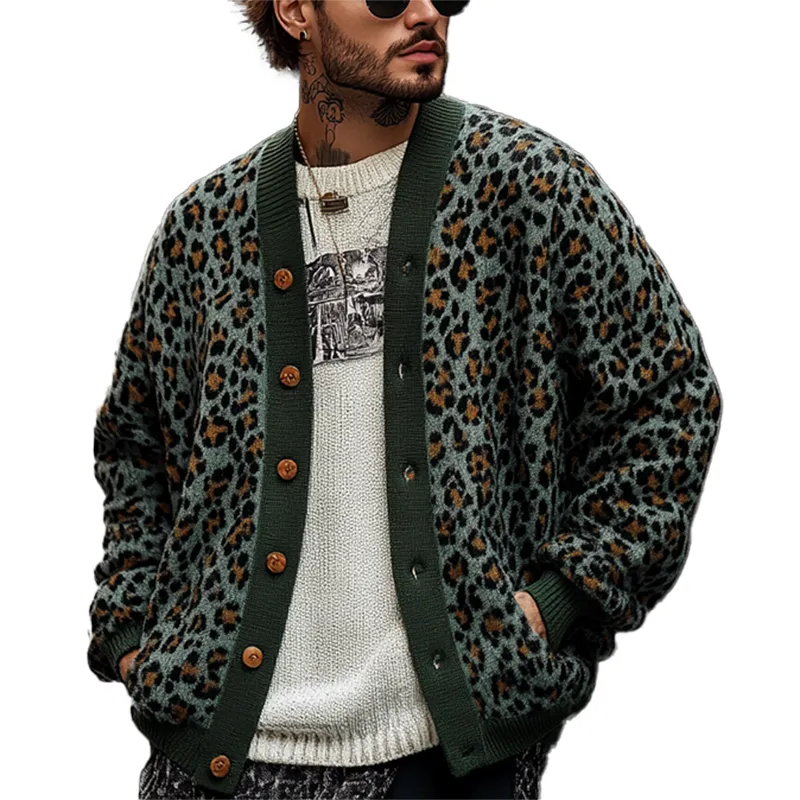 Leopard Print Cardigan