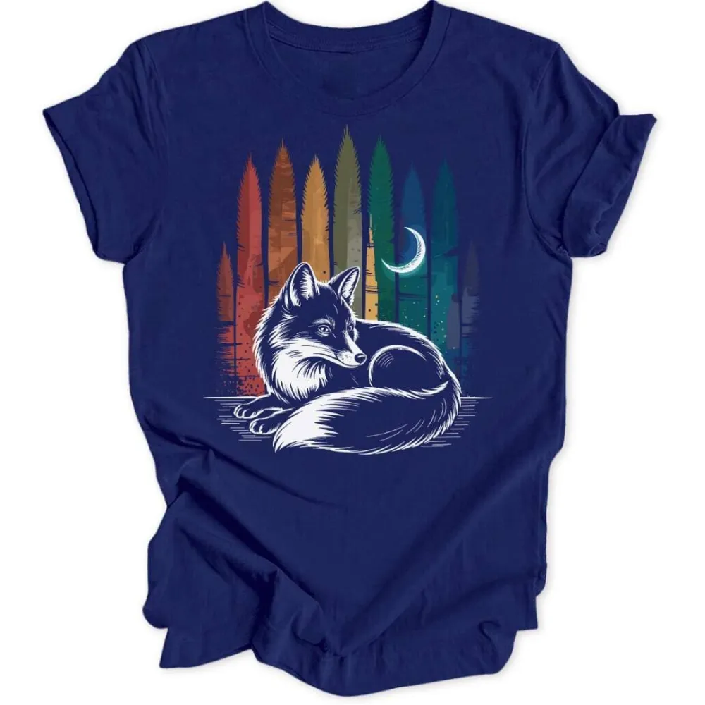 Rainbow Fox Unisex T-Shirt