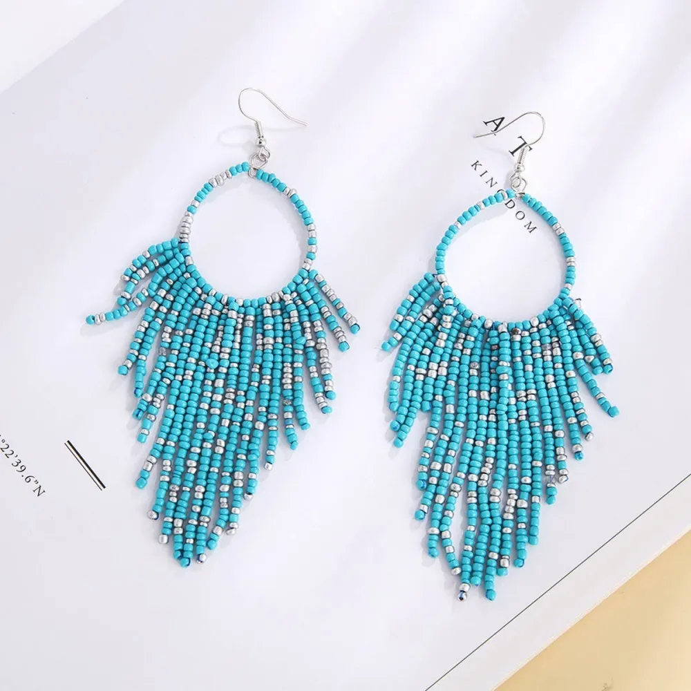 Textured Tassel Vintage Earrings
