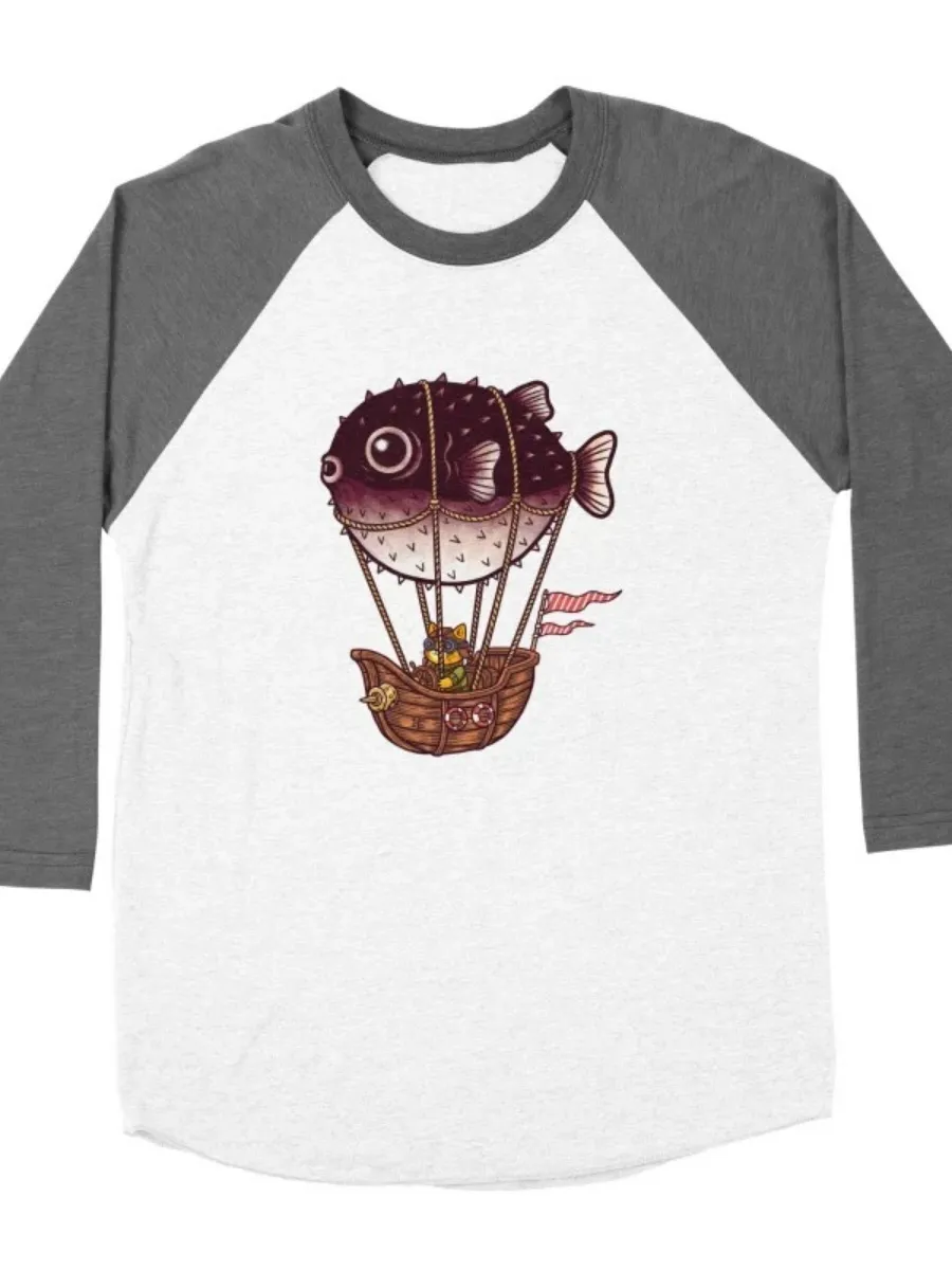 Pufferfish Airship Cat Tee