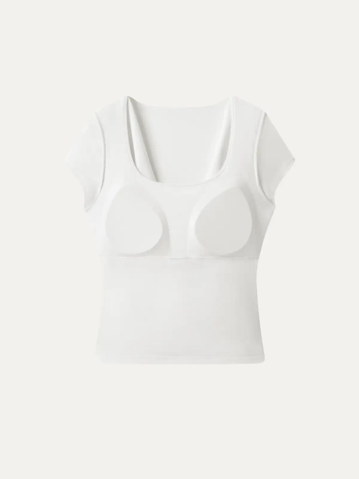 Smoothing Cowl Neck Ruched Bra Top