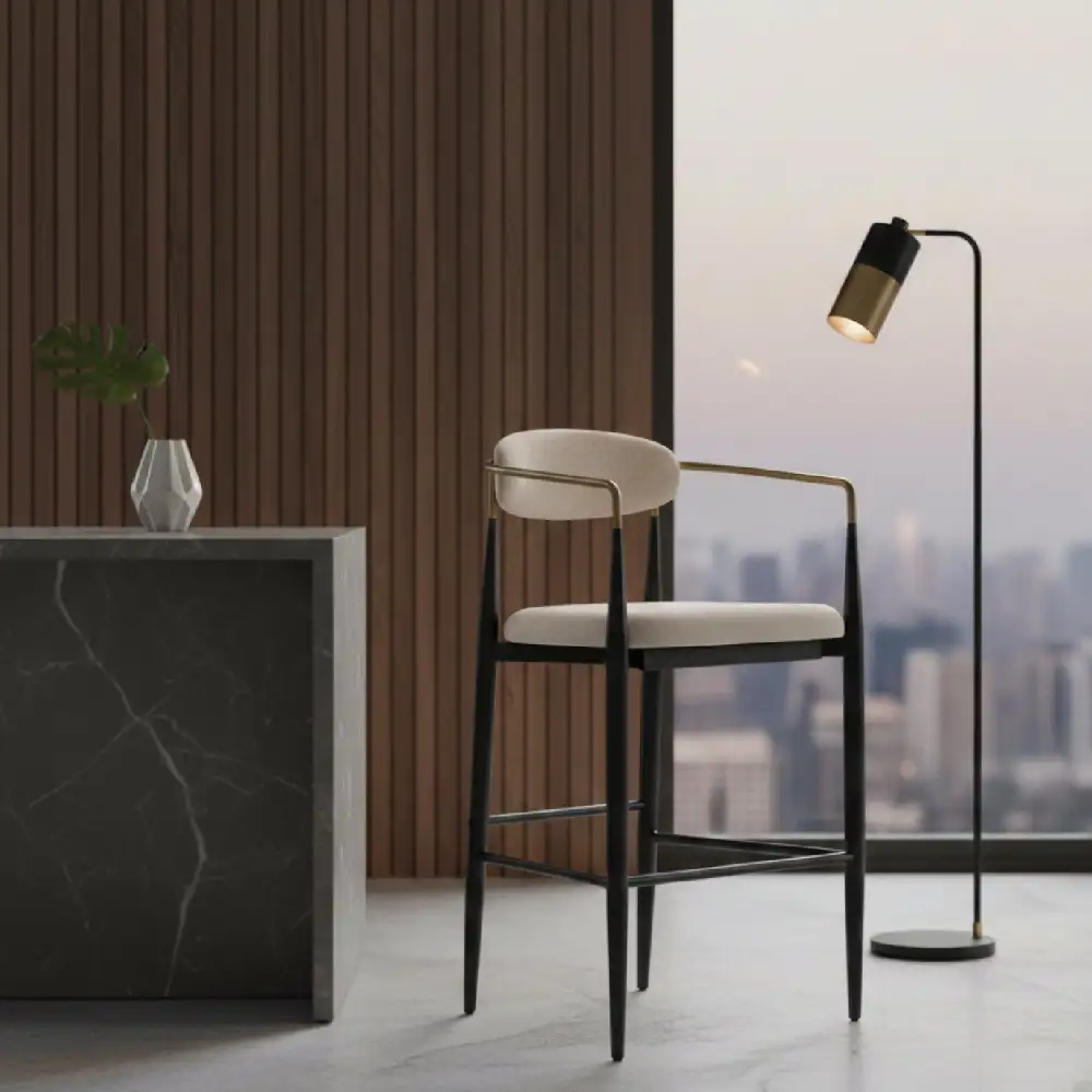 Tailored Contemporary Bar Stool