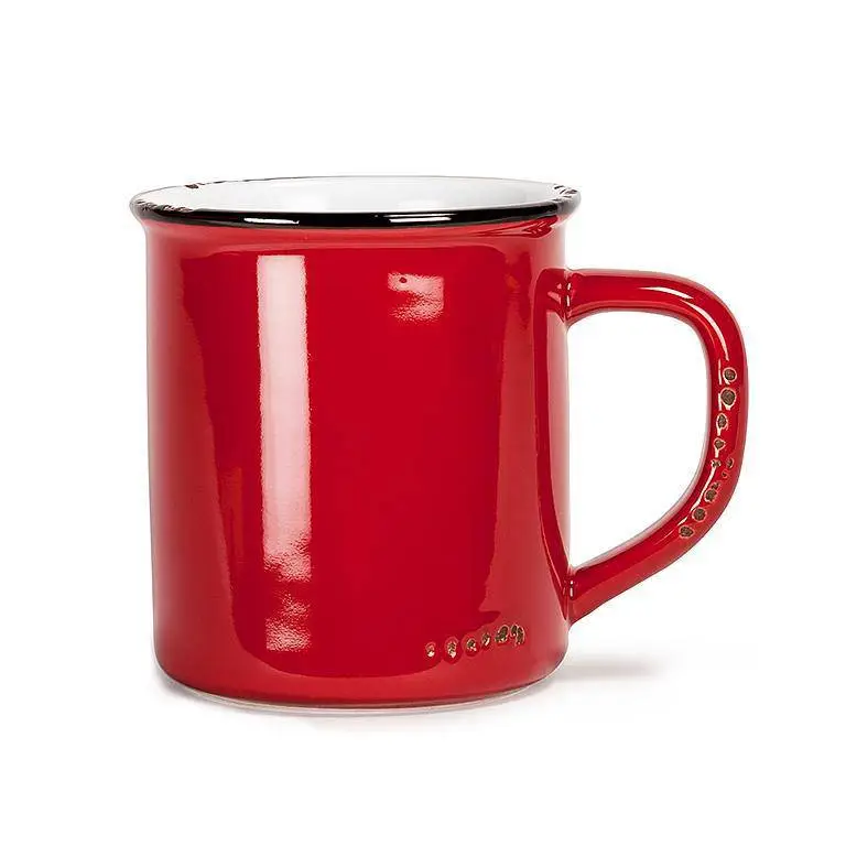 Bold Enamel Style Stoneware Mug