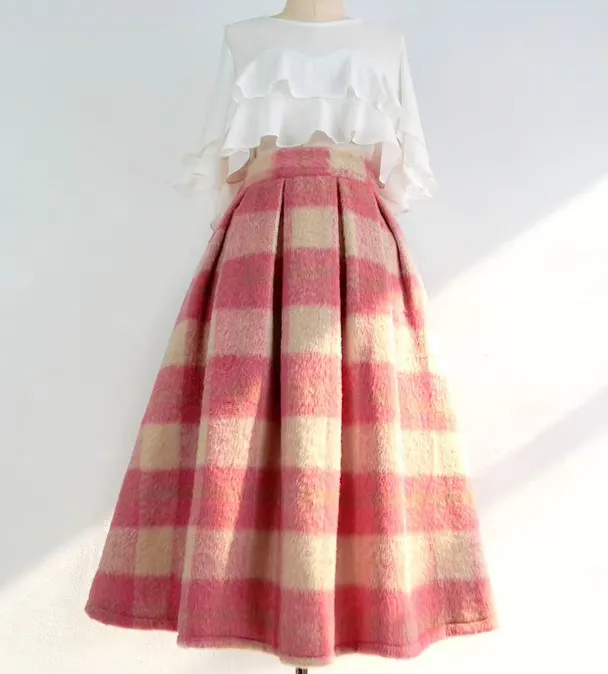 Versatile Movement Everyday Casual Plaid Skirt