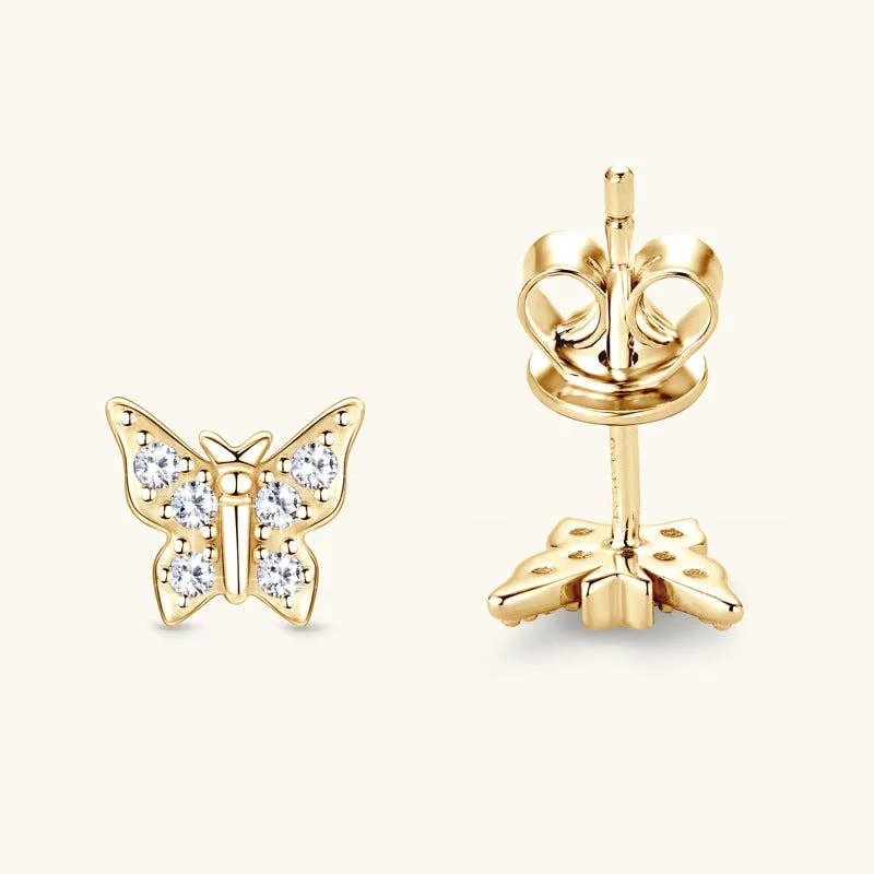 Delicate Pearl-Inspired Stud Earrings