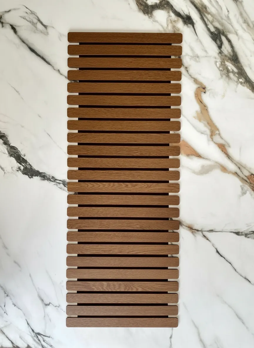 Elm Foldable Table Runner Brown Feet