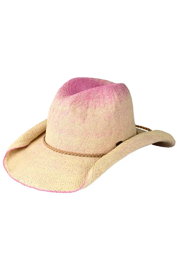 Ombre Rolled Up Edge Cowboy Hat