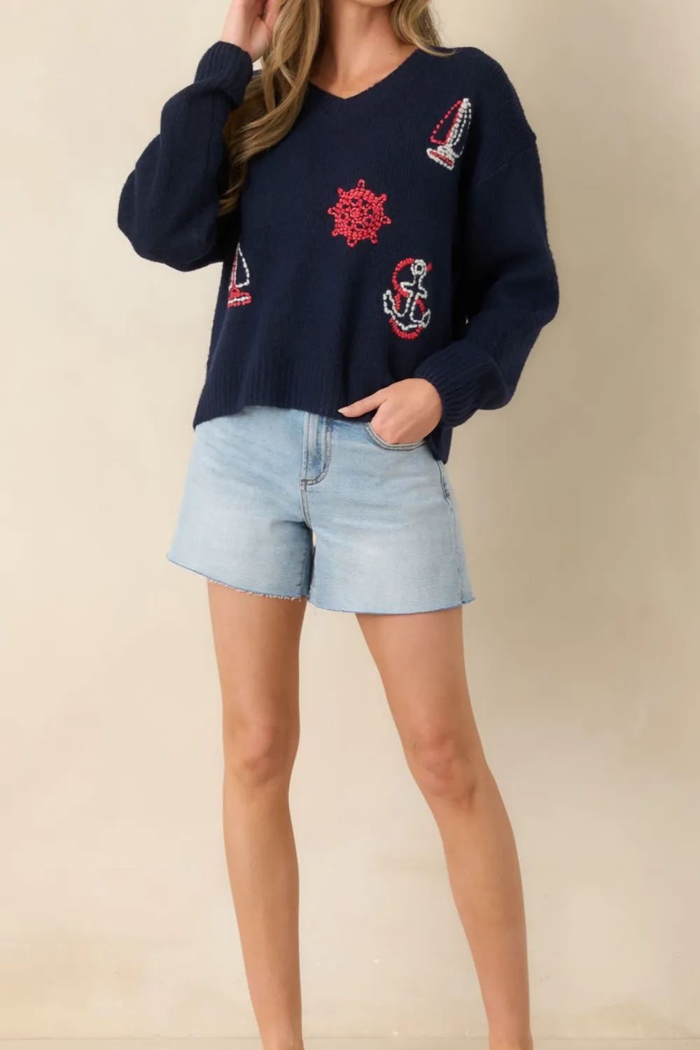 Knit Anchored Knit Sweater