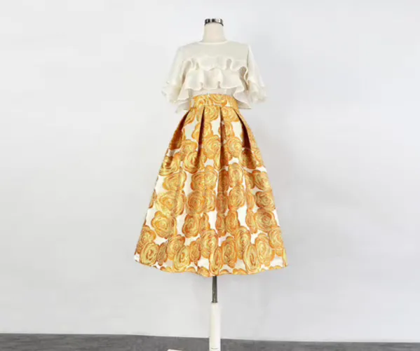 Graceful Promenade Everyday Casual Skirt