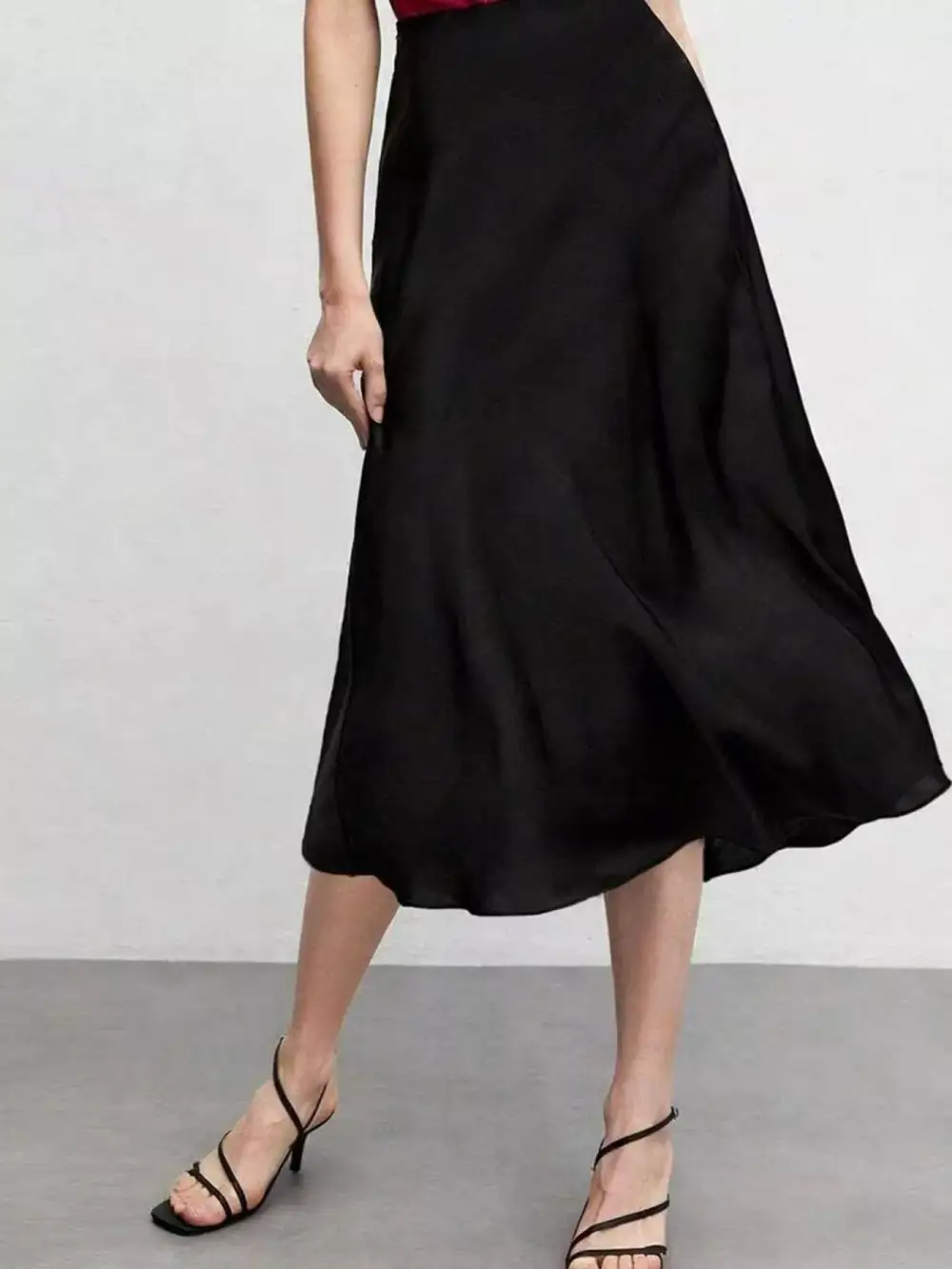Everyday High Waist Midi Skirt