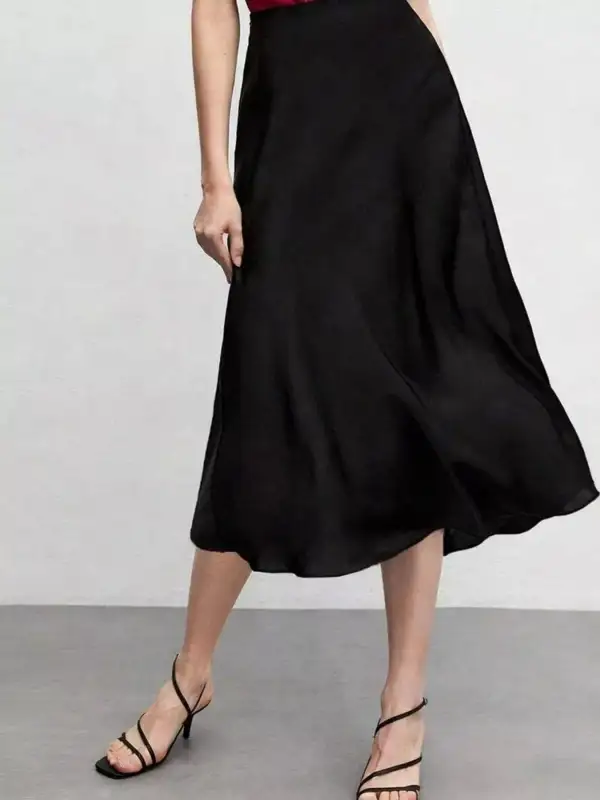 Everyday High Waist Midi Skirt