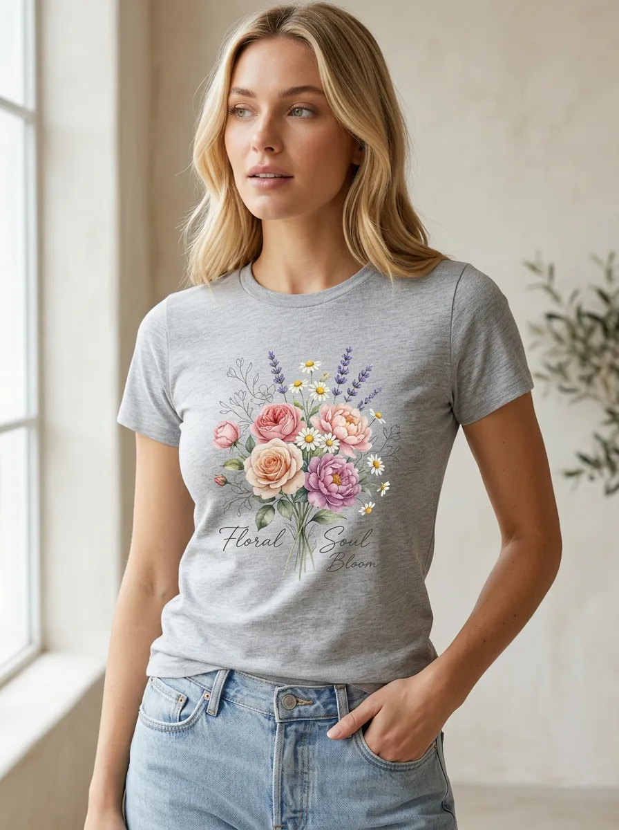 Floral Soul Bloom T-Shirt Classic