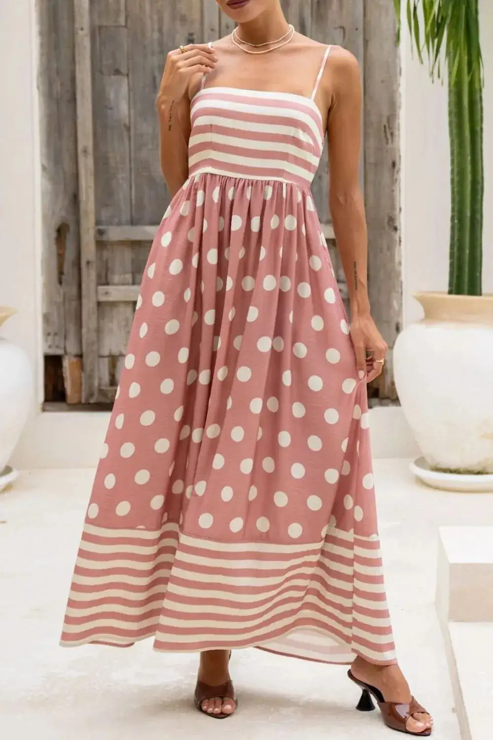 Elegant Square Neck Casual Dress