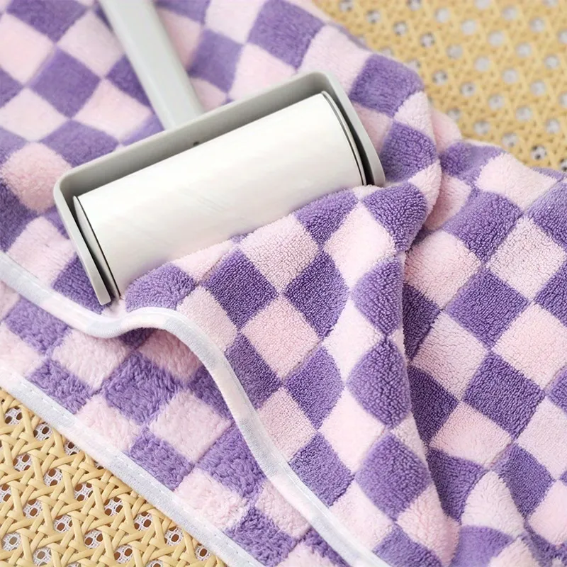 Checkered Hair Drying Towel