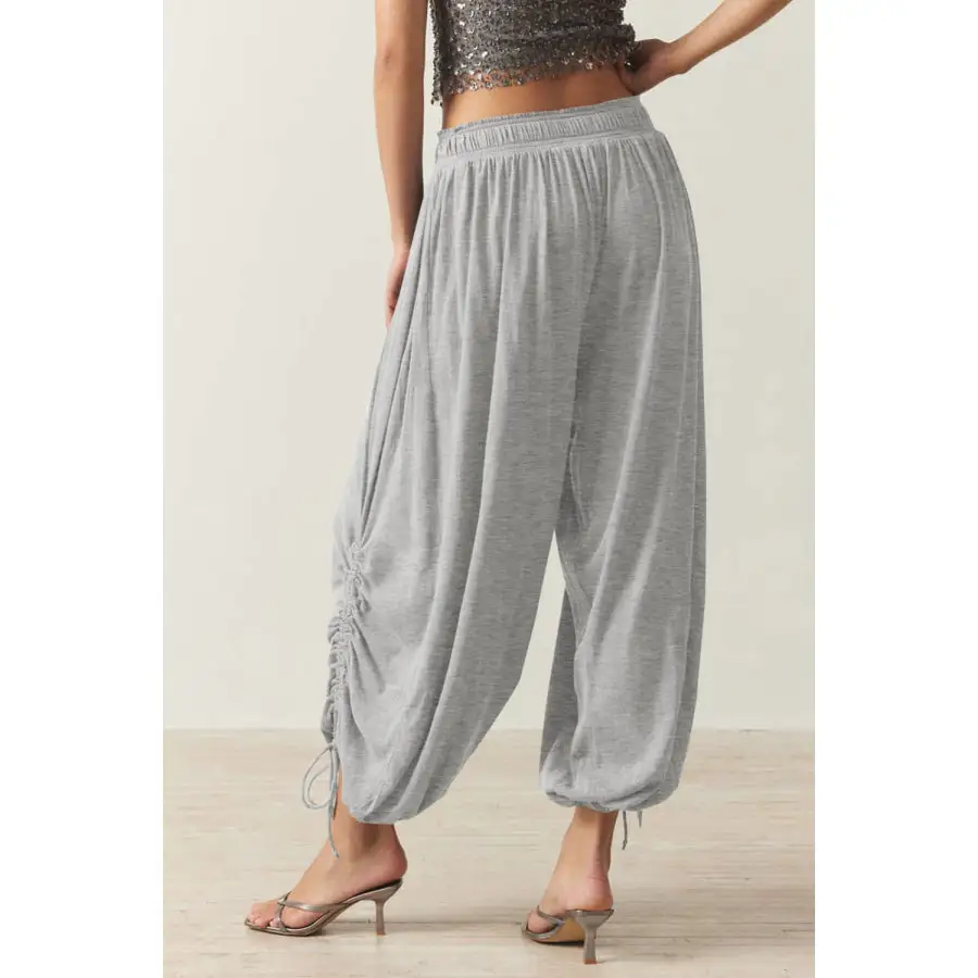 Drawstring Ruched Pants