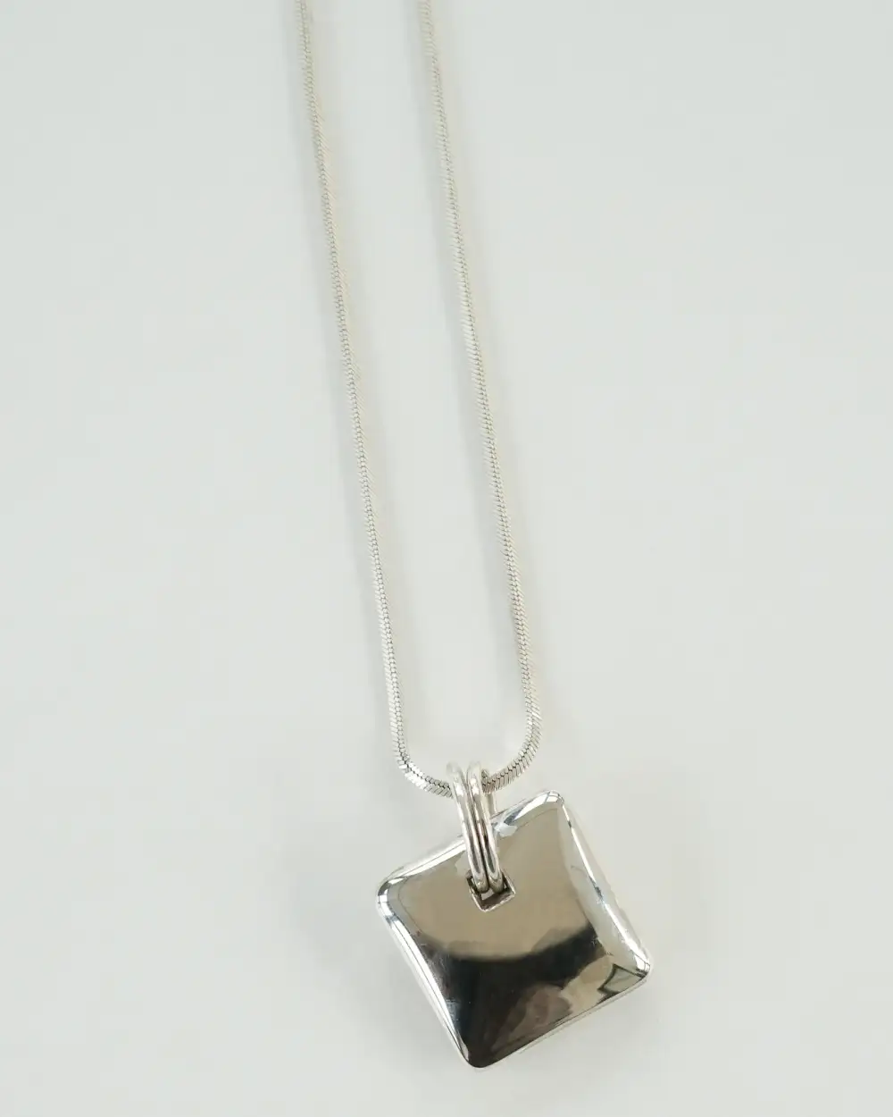 Chain Necklace with Square Charm