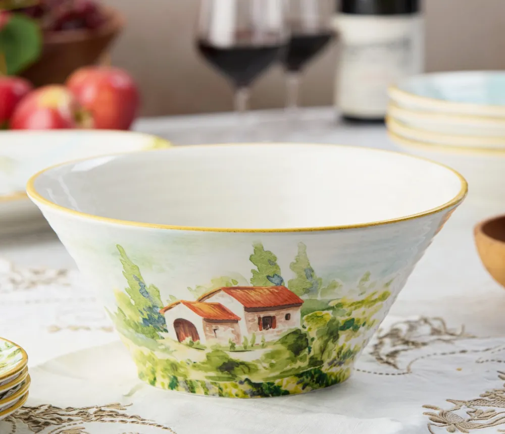 Deep Stoneware Serving Bowl