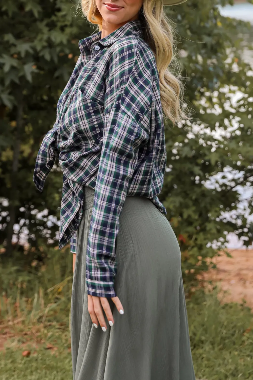Green Plaid Flannel