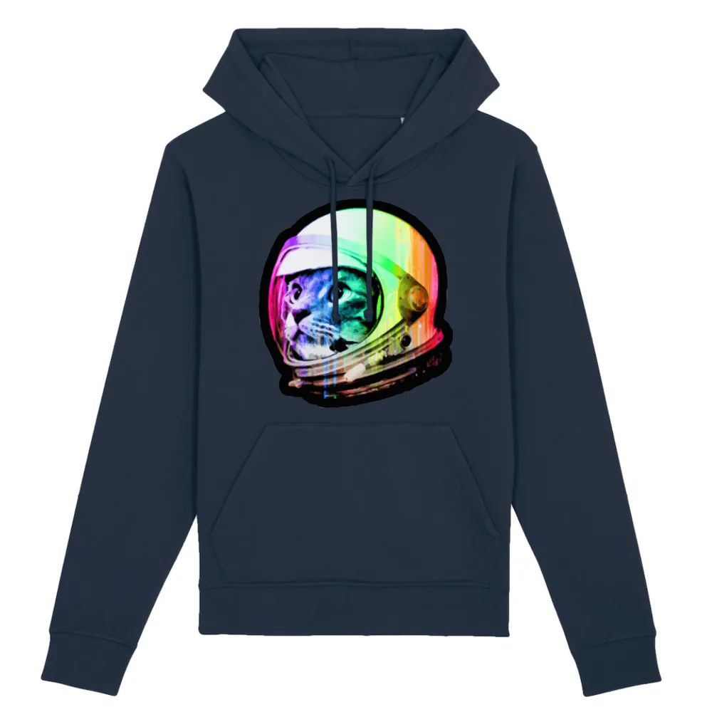Galaxy Cat Graphic Pullover Hoodie