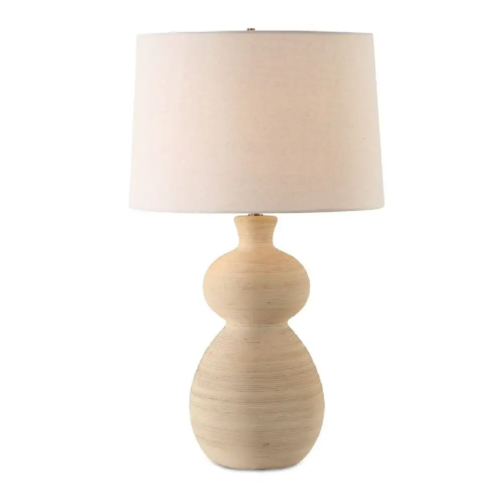 Organic Textured Tapered Ceramic Table Lamp