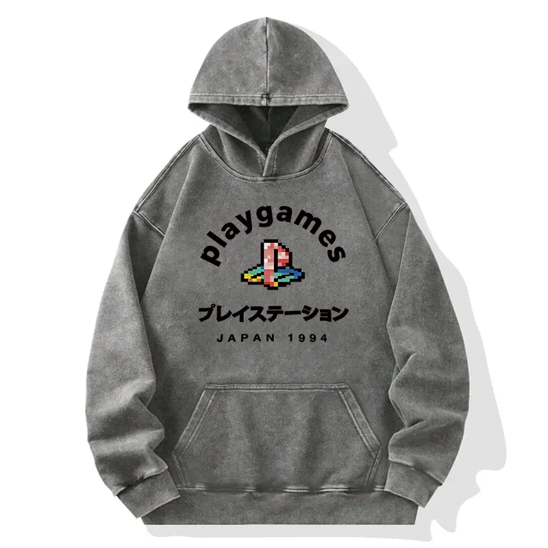 Arcade Game Washed Hoodie