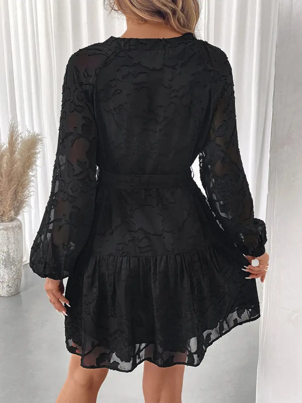 Smooth Finish Button Front Mini Dress