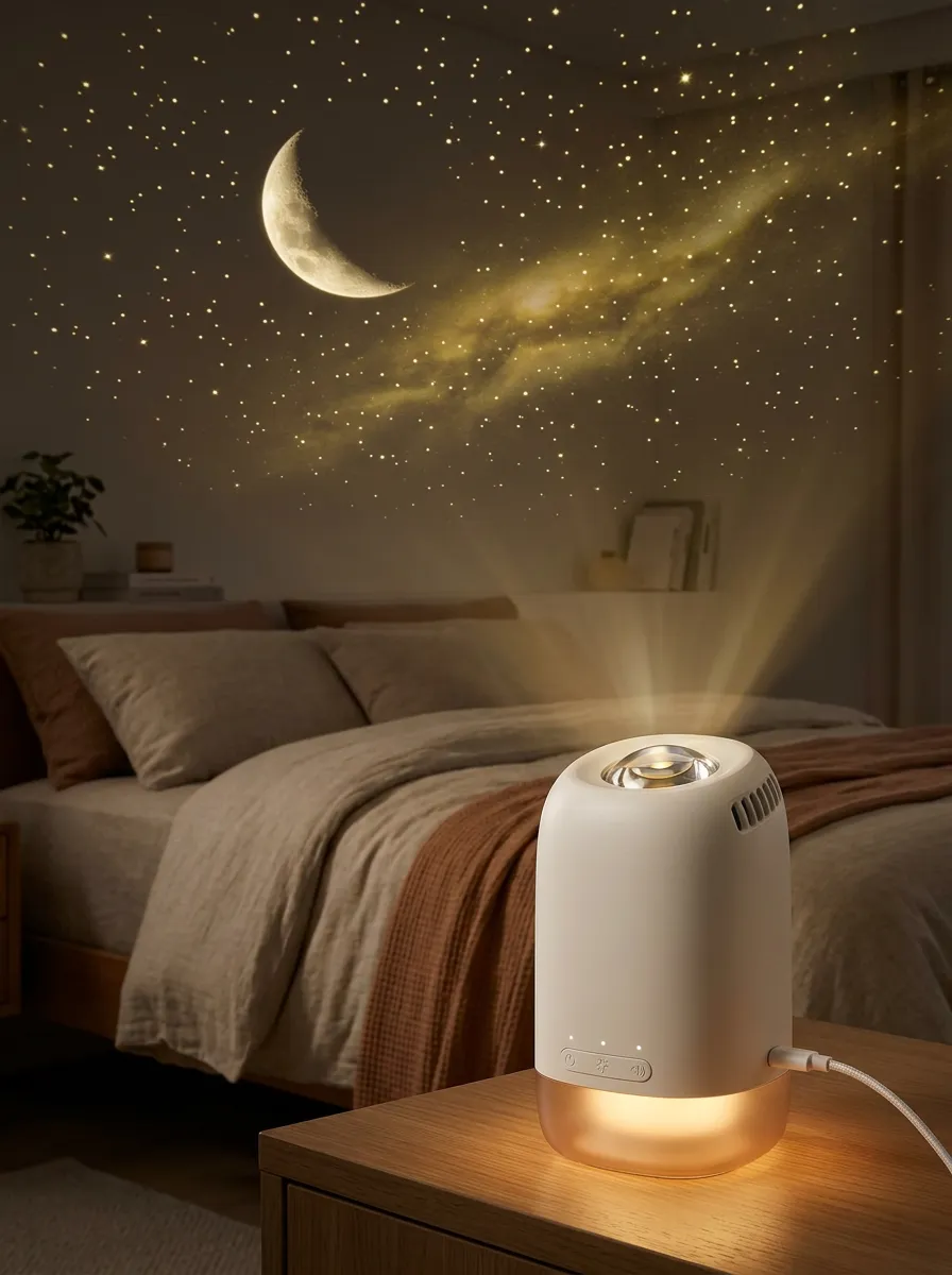Ambient Moon And Star Galaxy Night Projector