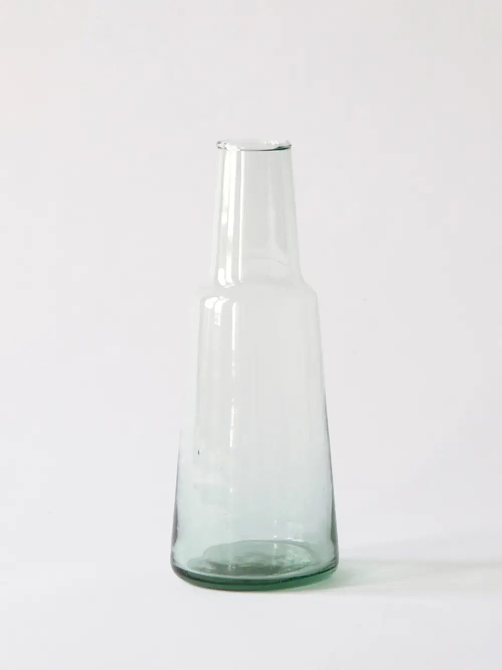 Hand-Blown Recycled Glass Table Carafe