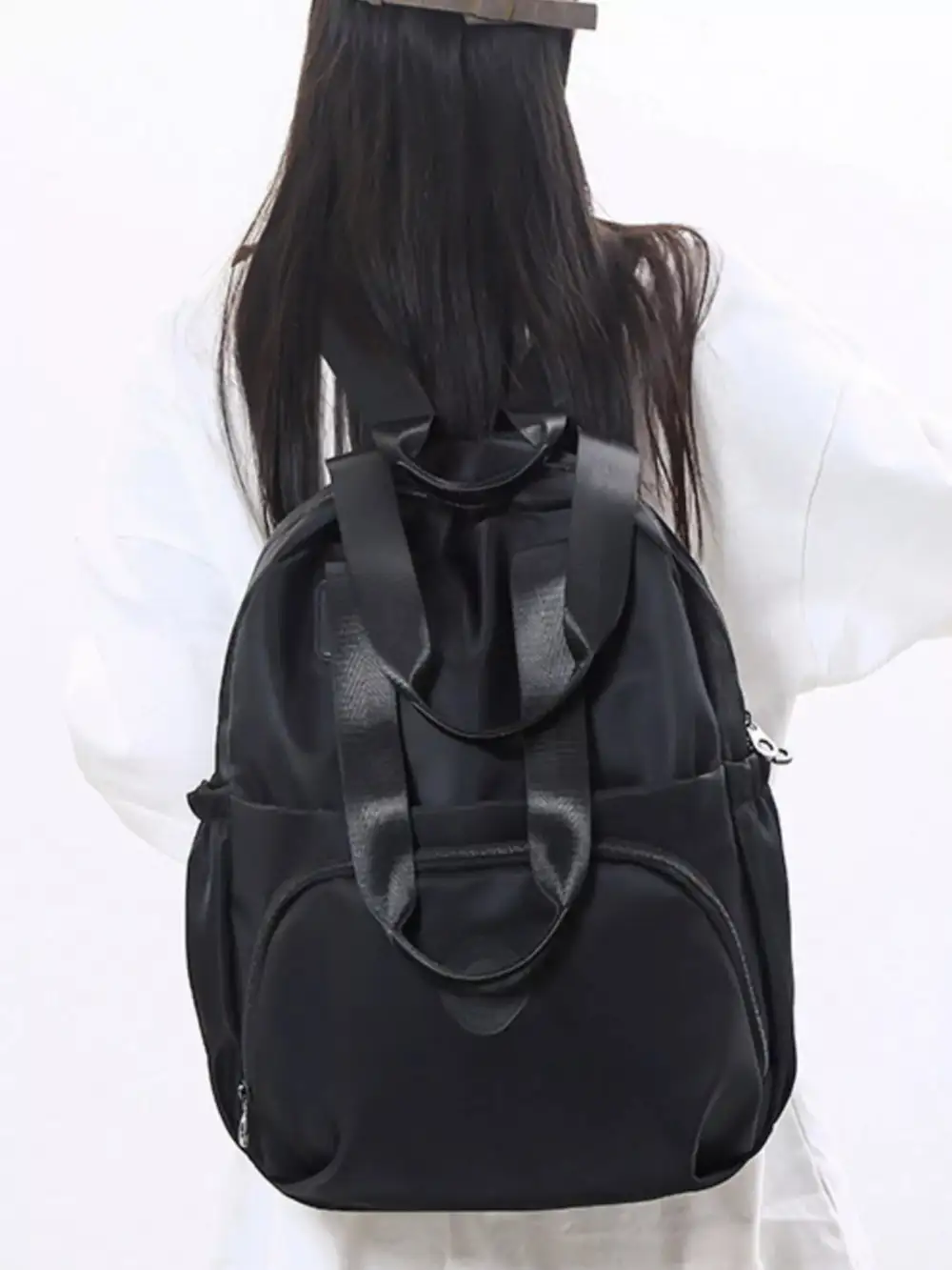 Textured Casual Backpack