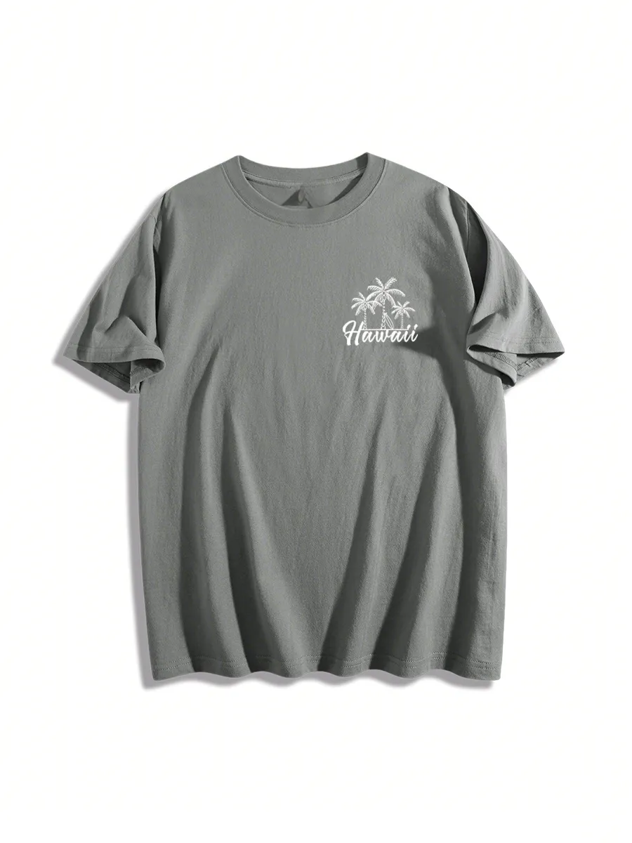 Hawaiian Positive Vibes Graphic T-Shirt