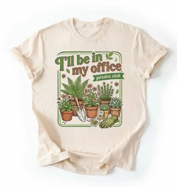 Plant Theme Layer Graphic Cotton Tee