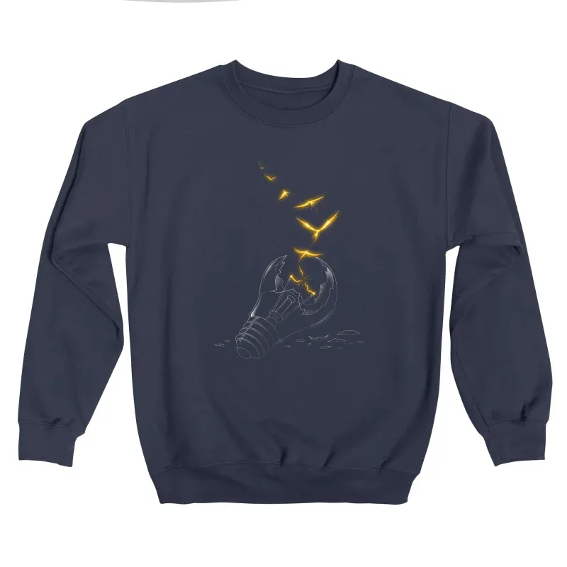 Imaginative Broken Bulb And Birds Sweatshirt