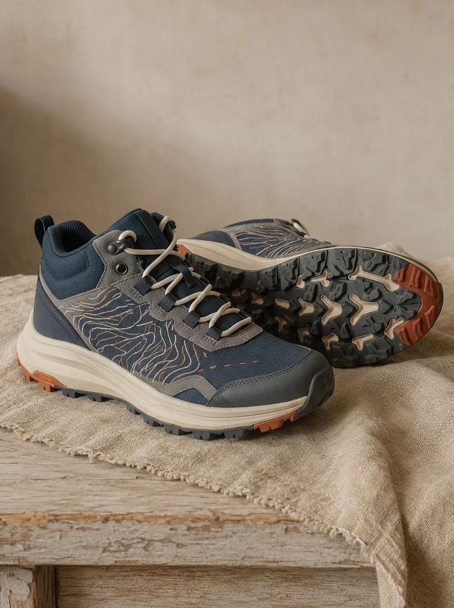 Women's Momentum Hiking Lover Topographic Map Printed Sneakers