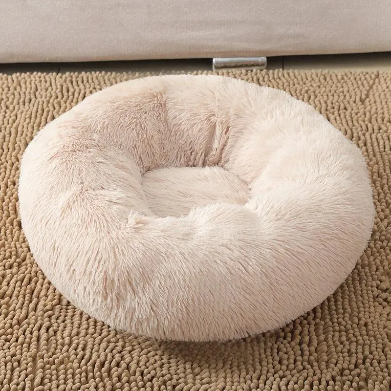 Plush Round Pet Bed