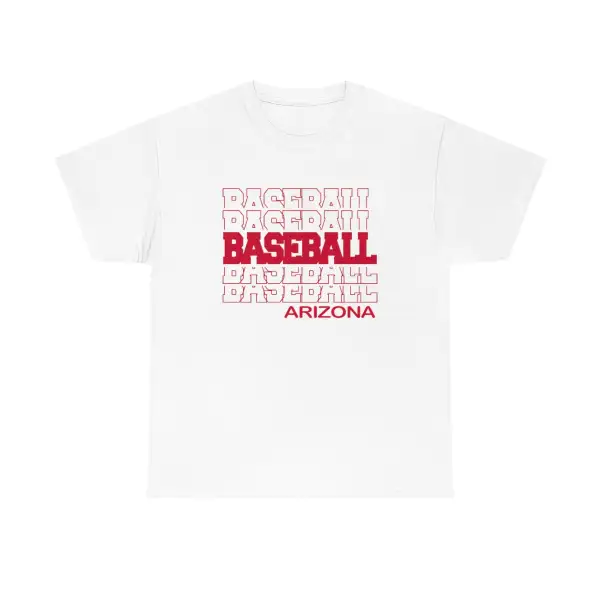 Baseball Arizona in Modern Stacked Lettering