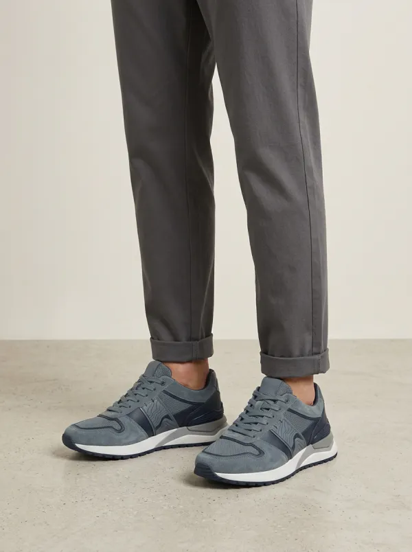 Men's Casual Sporty Wave Pattern Print Sneakers